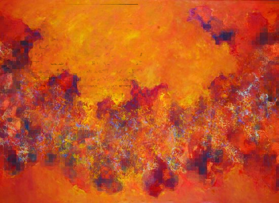  2. Burning sand - 2007 - Oil on canvas - 97 x 195 cm / 38 x 76 3/4 in - Private Collection Berlin