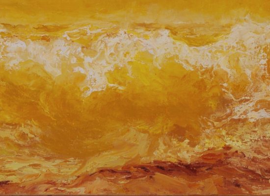 6. Summer tide 1 - 2018 - oil on canvas - 27 x 81 x cm / 10 ½ x 31 ¾ in
