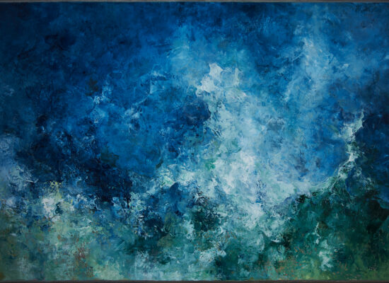 6. Flux Nebula - 2023 - Oil on canvas - 73 x 116 cm / 28 3/4 x 45 ½ in
